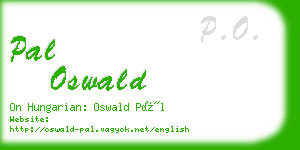 pal oswald business card